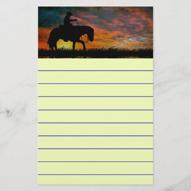 Cowboy Stationery Briefpapier (Vorderseite)