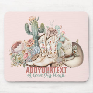 Cowboy-Stiefel aus Boho-Wüste Mousepad