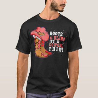 Cowboy-Stiefel Cowgirl Rodeo Western Country Vinta T-Shirt