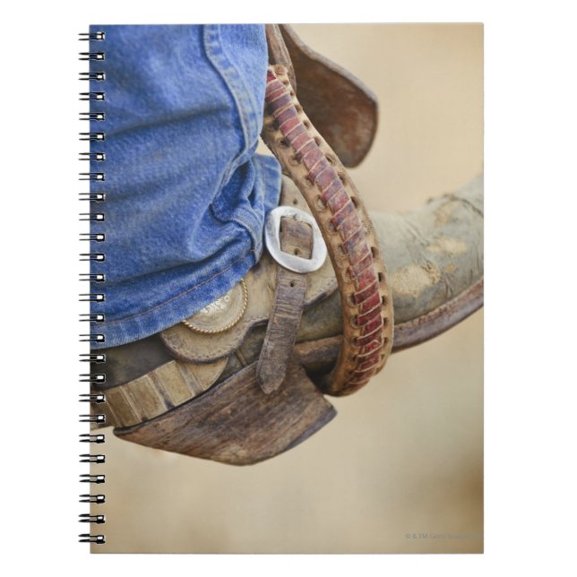 Cowboy-Stiefel mit Spurt 2 Notizblock (Vorderseite)