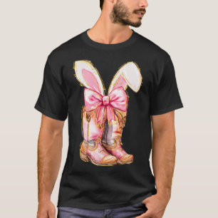 Cowboy-Stiefel Osterhase Howdy Coquette T-Shirt
