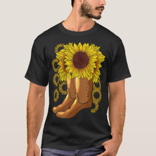 Cowboy-Stiefel Rodeo Reiten Frauen Florist Geschen T-Shirt