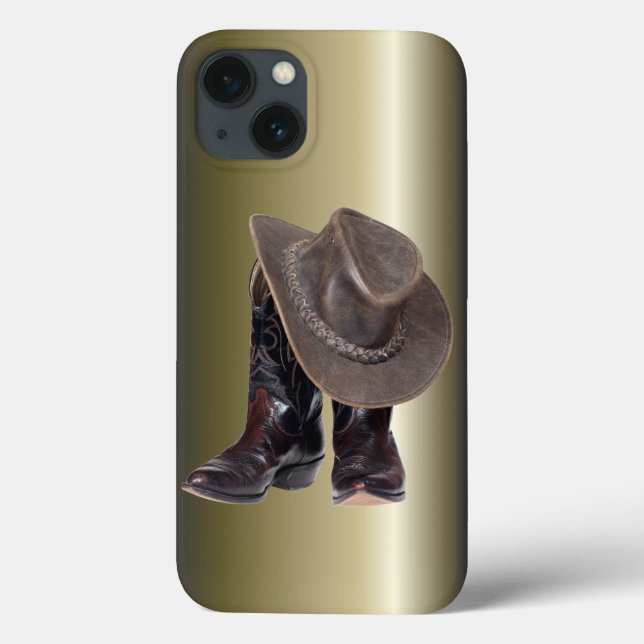 Cowboy Stiefel und Hut Case-Mate iPhone Hülle (Rückseite)