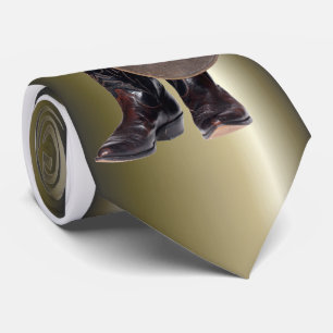 Cowboy Stiefel und Hut Krawatte