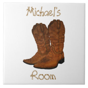 Cowboy-Stiefel-Zimmer Fliese