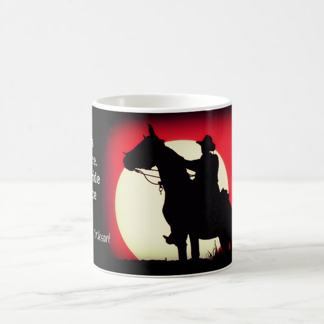 Cowboy Sunset Retirement Kaffeetasse (Mittel)