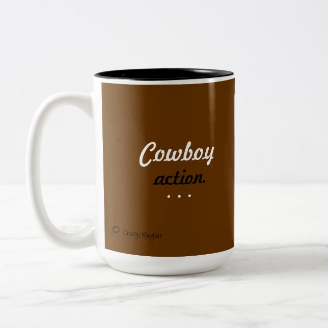 Cowboy-Tasse Zweifarbige Tasse (Links)