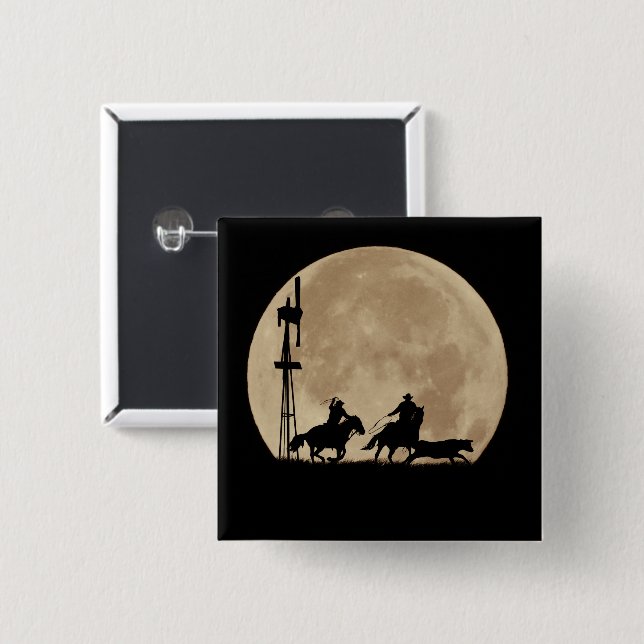Cowboy Team Rodeo mit Windmill und Mond Button (Vorne & Hinten)