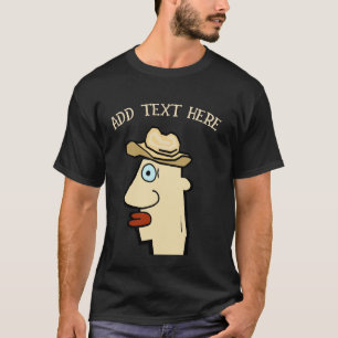 Cowboy, Text hinzufügen T-Shirt