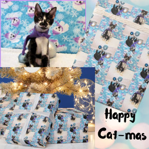 Cowboy the Adorable Cat - Weihnachtswrapping Paper Geschenkpapier