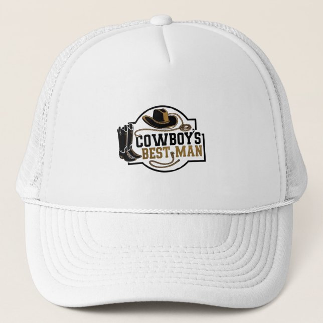 Cowboy-Trauzeuge Truckerkappe (Vorderseite)