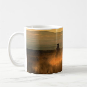 Cowboy-Trio: Berglandschaft. Kaffeetasse