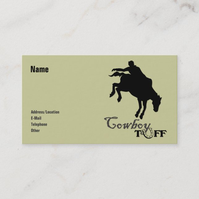 Cowboy-Tuff Visitenkarte (Vorderseite)