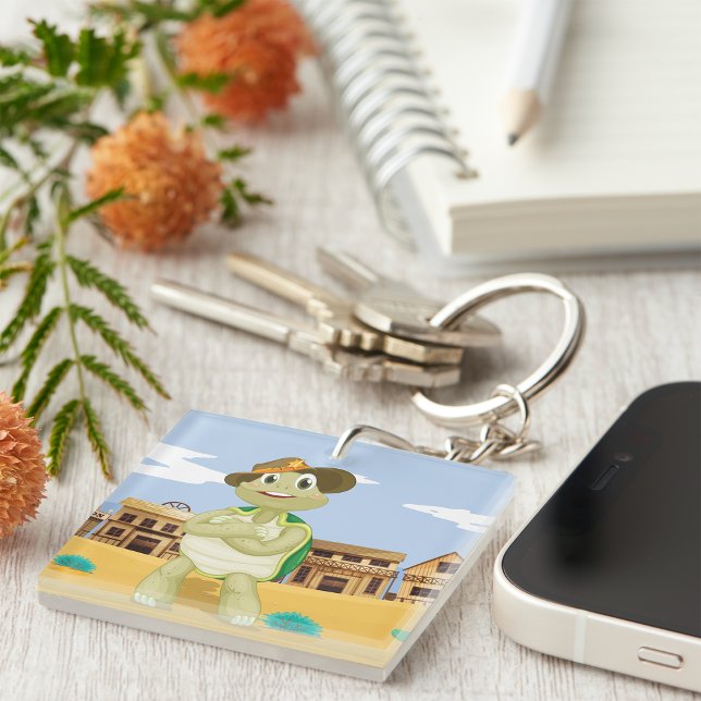 Cowboy Turtle Schlüsselanhänger (Von Creator hochgeladen)