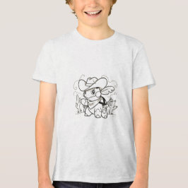 Cowboy-Turtwig-Wild-West-T-Shirt Tri-Blend Shirt