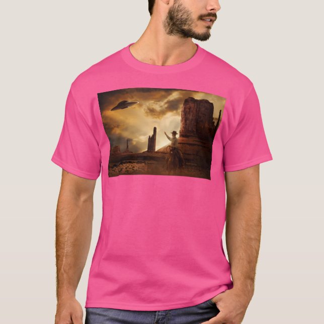 Cowboy Ufo T-Shirt (Vorderseite)