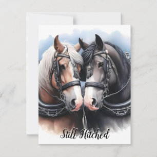 Cowboy und Cowgirl Großes Team Jahrestag Einladung