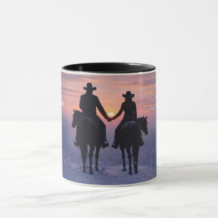 Cowboy und Cowgirl Paar Liebe Tasse