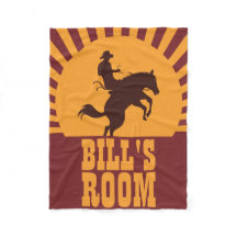 Cowboy und Pferd Rodeo Sunset