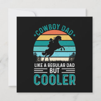 Cowboy-Vater Einladung