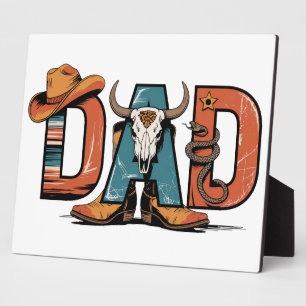 Cowboy-Vater: hart, wahr und zeitlos Fotoplatte