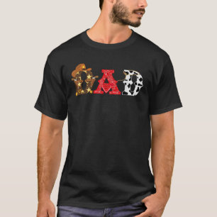 Cowboy Vater Western Rodeo Thema Kindergeburtstag  T-Shirt