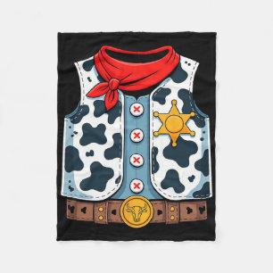 Cowboy Vest Western Sheriff Costume Cool Easy Hall Fleecedecke