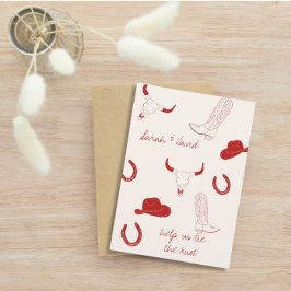 Cowboy Wedding Theme Save The Date