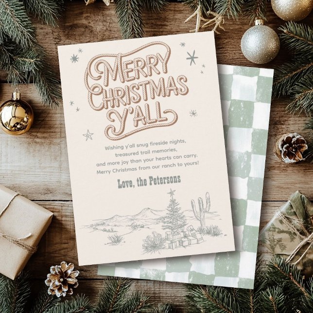 Cowboy Weihnachten Western Frohe Weihnachten Y'all (Von Creator hochgeladen)