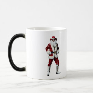 Cowboy Weihnachtsmann Verwandlungstasse