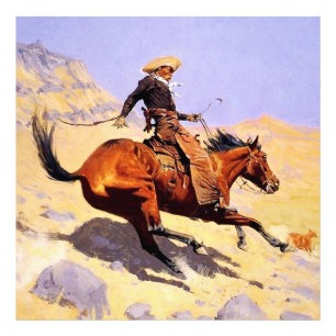 Cowboy Western Art von Frederic Remington Fotodruck