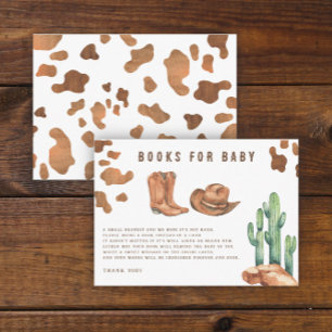 Cowboy Western Baby Duschbücher für Babys Begleitkarte