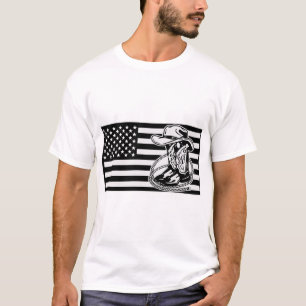 Cowboy Western Country USA Flag © FB @ # T-Shirt