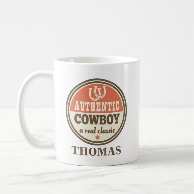 Cowboy-Western-Hufeisen Kaffeetasse (Links)