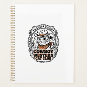 Cowboy Western Katze Haustier Liebhaber Shirt Kuns Planer