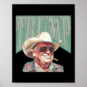 Cowboy-Western macht Amerika zu einem großen Trump Poster