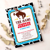 Cowboy Western Old West Geburtstagsparty Einladung