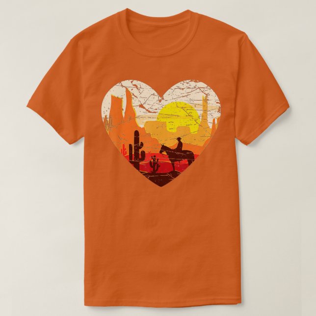 Cowboy Western Reiten Reitsport Reitschiff Land Ro T-Shirt (Design vorne)