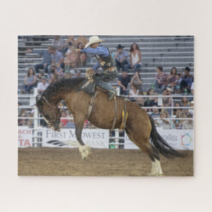 Cowboy Western Rodeo Bucking Horse Corral Puzzle