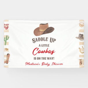 Cowboy Western Rodeo Wild West Baby Dusche Banner