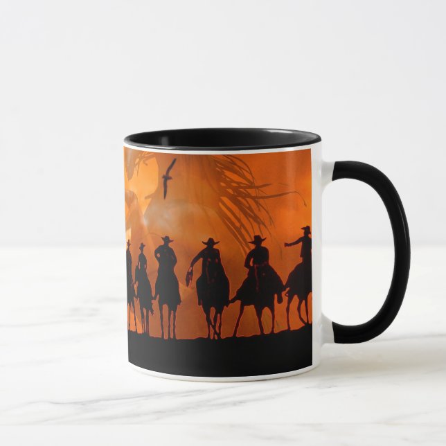 Cowboy Western Roundup Time Horse Ranch Coffee Mug Tasse (Rechts)