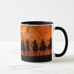 Cowboy Western Roundup-Zeit Pferderanch Coffee Mug Tasse