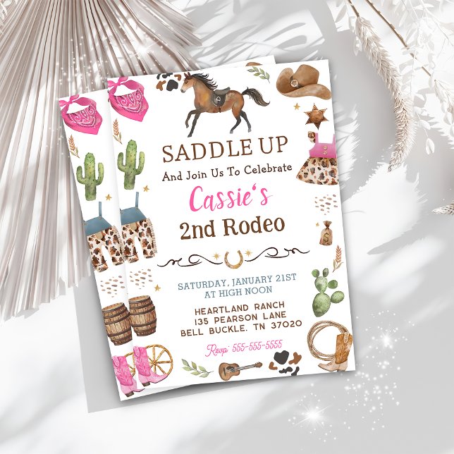 Cowboy Western Rustic Geburtstagsparty Einladung (Von Creator hochgeladen)