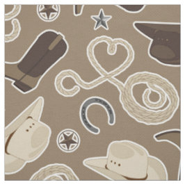 Cowboy-Western-Thema-Gewebe Stoff