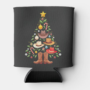 Cowboy Western Weihnachtsbaum Santa Dosenkühler