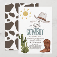 Cowboy Western Wild West Boy Babydusche