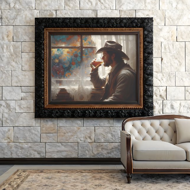 Cowboy Whiskey Window Decoupage Seidenpapier (Von Creator hochgeladen)