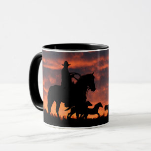 Cowboy Wild Herd Western Tasse