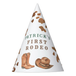 Cowboy Wild West 1. Rodeo Geburtstagsparty Partyhütchen