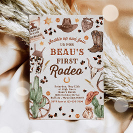 Cowboy Wild West 1. Rodeo Ranch Geburtstagsparty Einladung